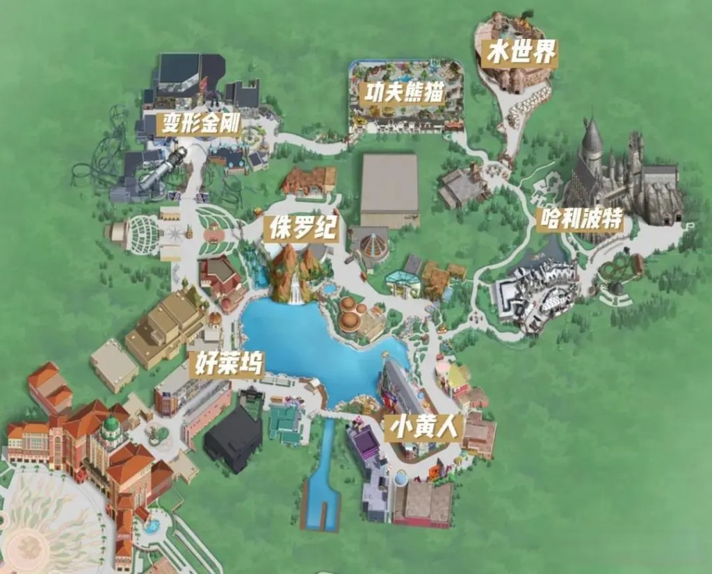 北京环球影城园区地图